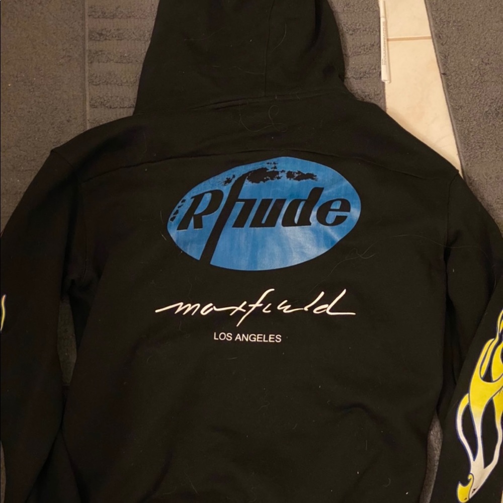 Rhude x maxfield exclusive hoodie